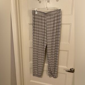 NWOT Cherish Pants L/G black and white stripes